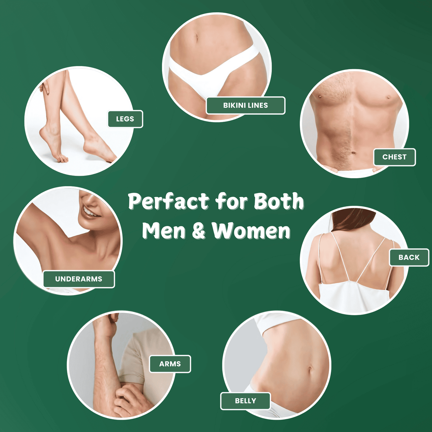 Aloe Vera Body Hair Removal Herbal Wax Powder - BaS Free