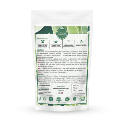 Aloe Vera Body Hair Removal Herbal Wax Powder - BaS Free